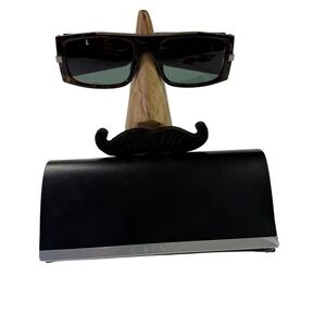 Givenchy GV40011I Rectangular Sunglasses Dark Havana Tortoise Green Lens Italy